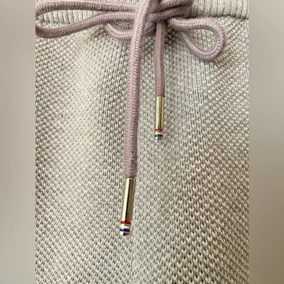 Gray Cotton Sweatpants Drawstrings stripes men's Size 4 Waist 33-40